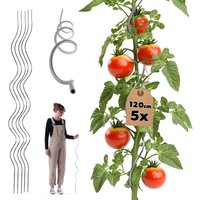 Tyczka spiralna do roślin Lestre aluminiowa 120 cm 5 szt.