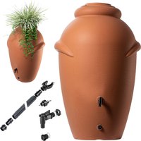 Zbiornik na deszczówkę Vidor 360L + zestaw przyłączeniowy, terrakota