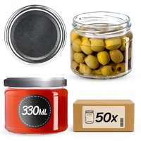 Słoiki Sonka 330ml 50szt fi 82 mm + wieczka srebrne