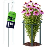 Podpora ogrodowa Mahet 1/3 koła 115 cm stalowa zielona 12 szt.