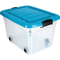 Plastikowy pojemnik na kółkach Vado 40L, niebieski