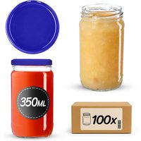 Słoiki na przetwory Gera 350ml fi 66 mm 100szt + wieczko Granat