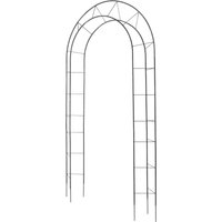 Pergola ogrodowa na kwiaty 273 cm, czarna