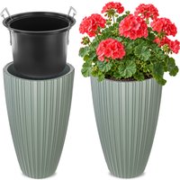 Doniczka z wkładem Lavoye 30cm zielony