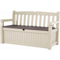 Ławka ogrodowa ze skrzynią Keter Eden Garden Bench 265L beżowo-brązowa