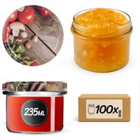 Słoiki na przetwory Tartu 235ml fi 82 mm 100szt + wieczko Warzywa