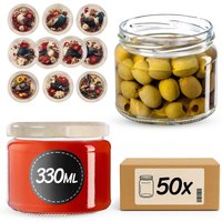 Słoiki na przetwory Sonka 330ml 50szt fi 82 mm + wieczka "Drób"