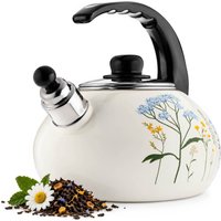 Czajnik emaliowany Marbella 2.2L „Zioła niebieskie”