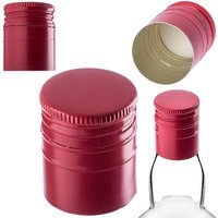 Aluminiowa zakrętka do butelek Annot fi 28mm długa czerwona 50 szt.