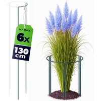Podpora ogrodowa Mahet 1/3 koła 130 cm stalowa zielona 6 szt.