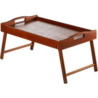 Stolik śniadaniowy Solia, pod laptopa, 50 cm, brązowy
