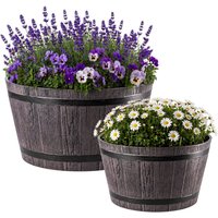 Donica na kwiaty Sori 30, 40 cm, ciemny brąz