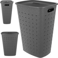 Kosz na bieliznę Curver Softex 56L szary