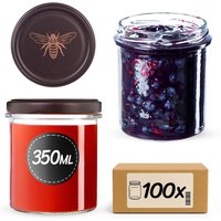 Słoiki na przetwory Avila 350ml fi 82 mm 100szt + wieczko Pszczoła