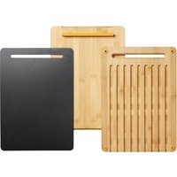 Fiskars 1057550 FF Bambusowy zestaw desek do krojenia