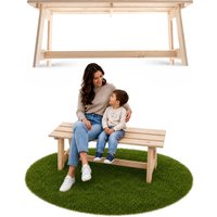 Ławka prosta Motte 119 x 35 cm naturalny