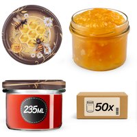 Słoiki na przetwory Tartu 235ml fi 82 mm 50szt + wieczko Miód
