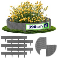 Obrzeże ogrodowe Averton 78 x 9 cm szare wzór 2. 5 szt.