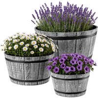 Donica na kwiaty Sori 30, 40, 50 cm, jasny szary