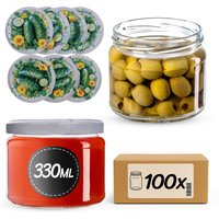 Słoiki na przetwory Sonka 330ml fi 82 mm 100szt + wieczko Kompozycja ogórkowa