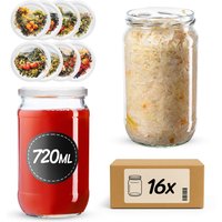 Słoiki na przetwory Niva 720ml fi 82 mm 48szt + wieczko Fruit heart
