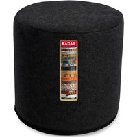 Pufa dekoracyjna Fasano 40 x 41 cm, czarna