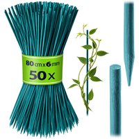 Bambusowe tyczki do roślin Panon 80 cm x 6 mm zielone 50 szt.