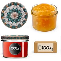 Słoiki na przetwory Tartu 235ml fi 82 mm 100szt + wieczko Ceramics 1