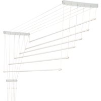 Suszarka sufitowa na pranie Torp, 6 prętów, 100 cm, biała