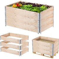 Obrzeże ogrodowe nadstawka paletowa Banari 3 szt. 120x80x20cm