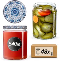 Słoiki na przetwory Maki 540ml fi 82 mm 48szt + wieczko Ceramics 2