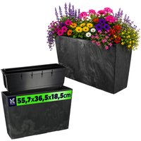 Donica ogrodowa Sorbo 56cm czarny beton