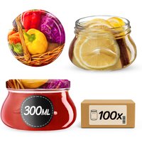 Słoiki na przetwory Raja 300ml fi 82 mm 100szt + wieczko Warzywa