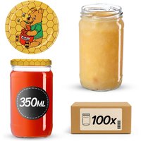 Słoiki na przetwory Gera 350ml fi 66 mm 100szt + wieczka "Miód"