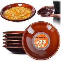 Talerz kamionkowy głęboki Olympia 23 cm, 6 szt.