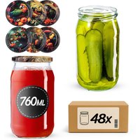 Słoiki na przetwory Niva 760ml fi 82 mm 48szt + wieczko Ptaki