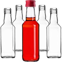 Szklana butelka Monopol 200ml z czerwoną zakrętką 50 szt.