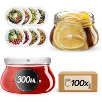 Słoiki na przetwory Raja 300ml fi 82 mm 100szt + wieczko Garden wreath