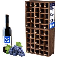 Regał na wino Loreo szachownica drewniany ciemny brąz 2szt