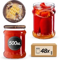 Słoiki na przetwory Kisko 500ml fi 82 mm 48szt + wieczko Miód