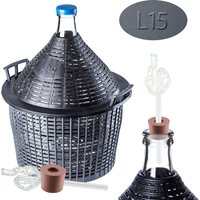 Zestaw winiarski balon 15L + korek nr.3 + szklana rurka