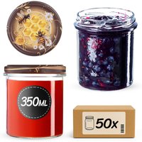 Słoiki na przetwory Avila 350ml fi 82 mm 50szt + wieczko Miód