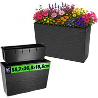 Donica ogrodowa Sorbo dłuto 56 x 19 cm, grafit