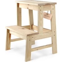 Taboret drewniany Falun drabinka 40 x 50 cm