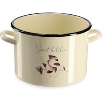 Garnek Emaliowany Luca 2.4L, kwiaty