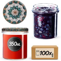Słoiki na przetwory Avila 350ml fi 82 mm 100szt + wieczko Ceramics 1