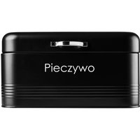 Stalowy pojemnik na pieczywo i chleb Tufo, czarny