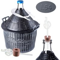 Zestaw winiarski balon 54L + korek + rurka + ściągacz
