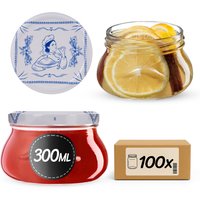 Słoiki na przetwory Raja 300ml fi 82 mm 100szt + wieczko Makatka