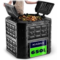 Kompostownik ogrodowy Fixem 650L czarny